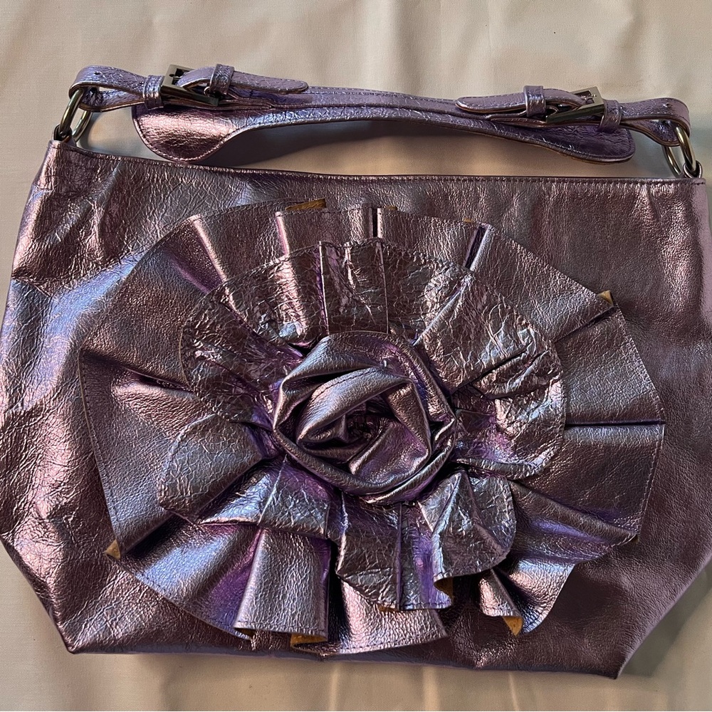 Purple Metallic Women's Bag